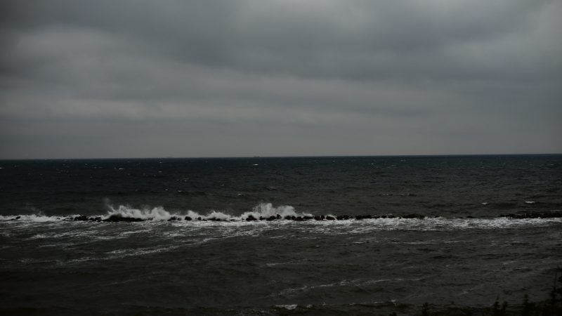 Sturmflut an der Küste